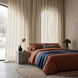 Rideaux Lot de 2 - Rideau en lin Noemi (beige)