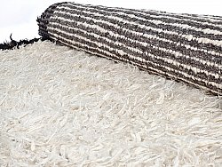 Tapis de laine - Nova (blanc/noir)