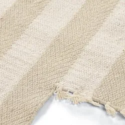 Tapis en laine irrégulière - Kystaro (crème/beige)