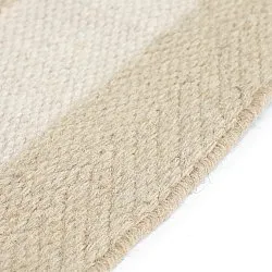Tapis en laine irrégulière - Kystaro (crème/beige)