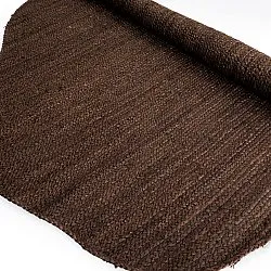 Tapis rond irrégulier en jute - San Francisco (marron)