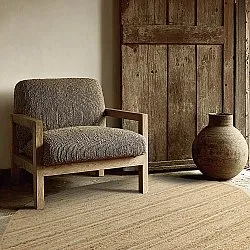Tapis rond irrégulier en jute - San Francisco (jute)