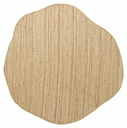 Tapis rond irrégulier en jute - San Francisco (jute)