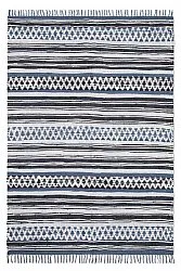 Tapis patchwork - Orissa (bleu)
