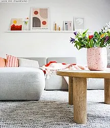 Tapis en laine - Otago (gris/noir)