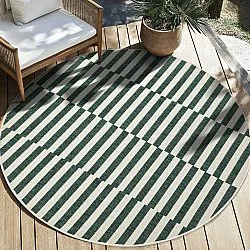 Tapis rond - Intérieur/Extérieur Otto (vert)