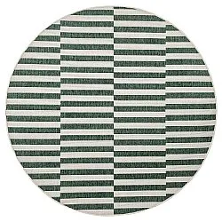 Tapis rond - Intérieur/Extérieur Otto (vert)