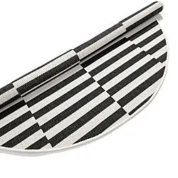 Tapis rond - Intérieur/Extérieur Otto (noir)