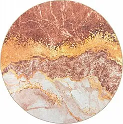 Tapis rond - Padova (rose/multi)