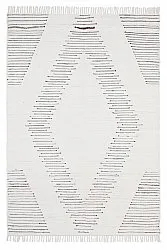 Tapis patchwork - Palani (blanc/noir)