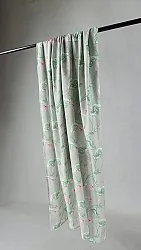 Rideaux - Rideau en coton Adella (vert/violet)