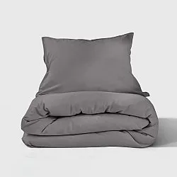 Ensemble de housse de couette - Lysander (gris foncé)