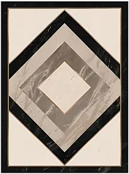 Tapis Wilton - Pavia (beige/noir)