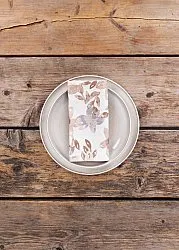 Serviettes de table en tissu - lot de 4 Petite (beige)