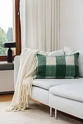 Housse de coussin en mélange de laine - Phoebe (vert)