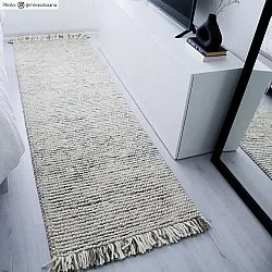 Tapis en laine - Plockton (gris/blanc/vert)