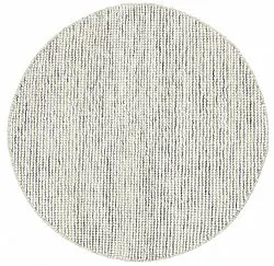 Tapis rond - Plockton (gris/blanc/vert)