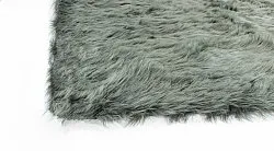 Tapis à poils longs - Pomaire (gris/vert)