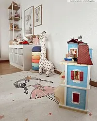 Tapis enfant - Princess (rose)