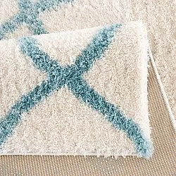 Tapis à poils longs - Chianti (bleu)