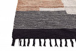Tapis chiffons - Pune (beige/blanc/noir)