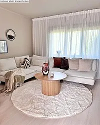 Tapis ronds - Rostock (blanc cassé)