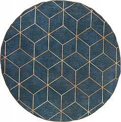 Tapis rond - Remy (bleu)