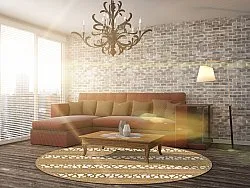 Tapis rond - Levie (beige)