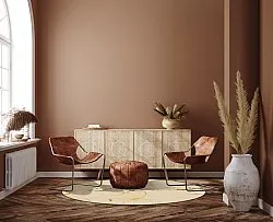 Tapis rond - Vieste (beige/doré)
