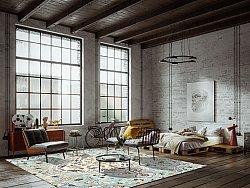 Tapis Wilton - Mojácar (bleu)