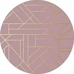Tapis rond - Marino (rose)