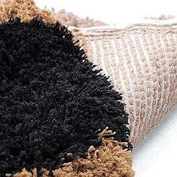 Tapis rond - Cefalu Natural Cotton Shaggy (multicolore)