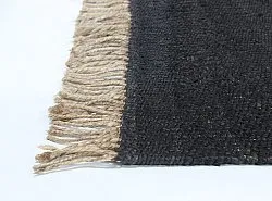 Tapis en jute - Nawa (jute/noir)
