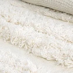 Tapis rond - Cazorla Natural Cotton Shaggy (blanc cassé)