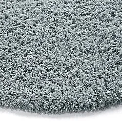 Tapis rond - Combarro Solid Cotton Shaggy (bleu clair)