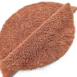 Tapis rond - Combarro Solid Cotton Shaggy (orange clair)