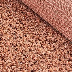 Tapis rond - Combarro Solid Cotton Shaggy (orange clair)