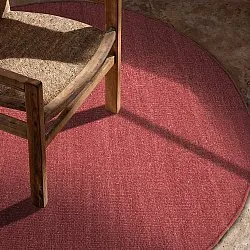 Tapis rond - Hamilton (rouge foncé)