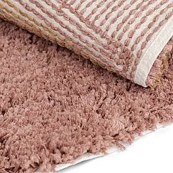 Tapis rond - Perast Natural Cotton Shaggy (multicolore)