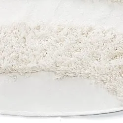 Tapis rond - Sivota Natural Cotton Shaggy (blanc cassé)