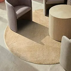 Tapis rond - Aranga Super Soft Fur (beige foncé)