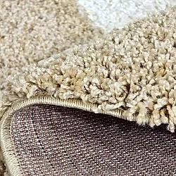 Tapis ronds - Alsace (beige/blanc/marron)