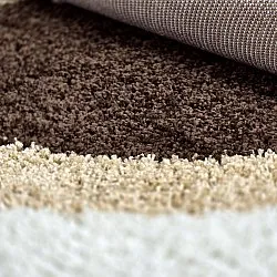 Tapis ronds - Alsace (beige/blanc/marron)