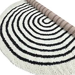 Tapis ronds - Cluny (blanc/noir)