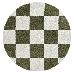 Tapis ronds - Gordes (vert/blanc)