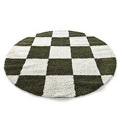 Tapis ronds - Gordes (vert/blanc)
