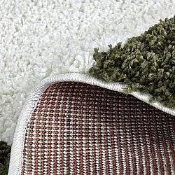 Tapis ronds - Gordes (vert/blanc)