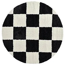 Tapis ronds - Gordes (noir/blanc)