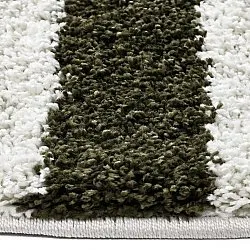 Tapis ronds - Imilchil (blanc/vert)