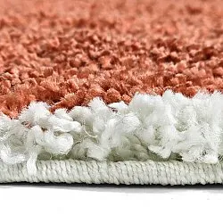 Tapis ronds - Sanghar (blanc/orange/vert)